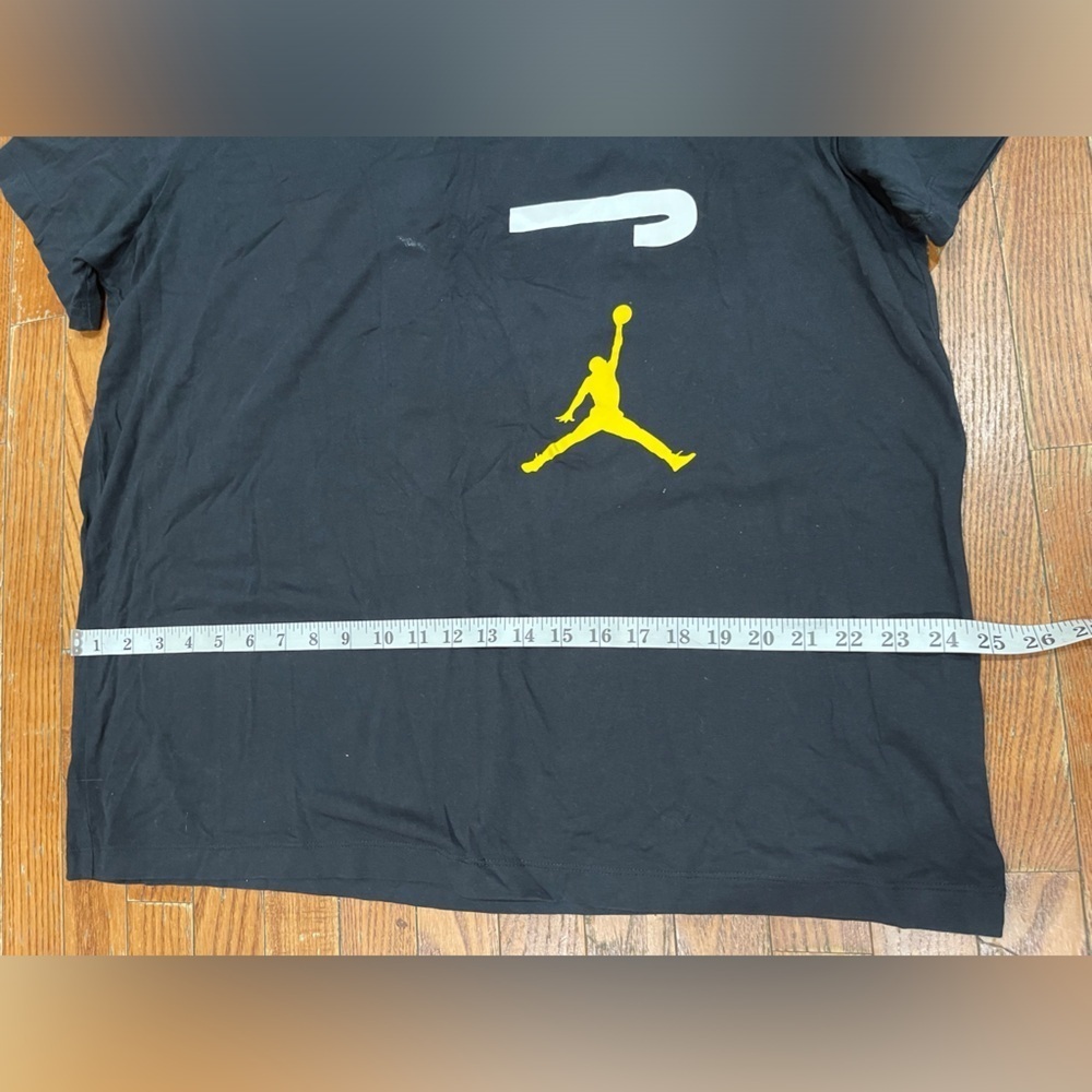 Jordan Black Tee with Red Logo - Picture 4 of 8